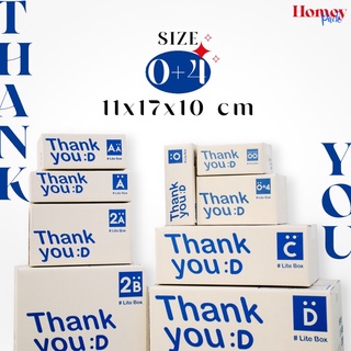 กล่องพัสดุ Thank you [ เบอร์ 0+4 ] 10 ใบ ขนาดไปรษณีย์