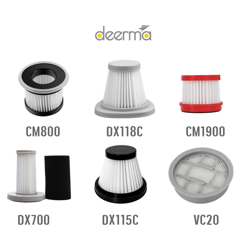 🇹🇭พร้อมส่งจากไทย📌 filter ไส้กรองเครื่องดูดฝุ่น deerma รุ่น CM800, DX118C, CM1900, DX700, DX115C, VC2