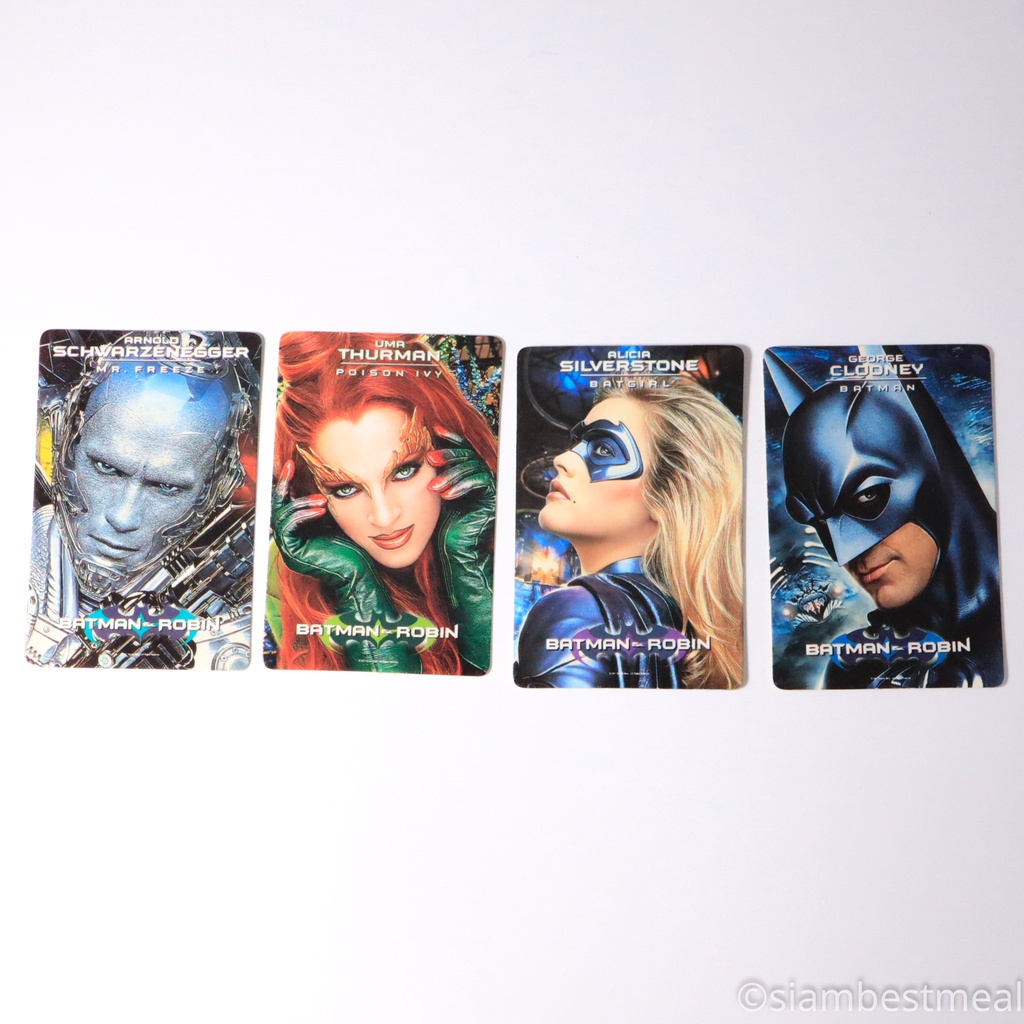 การ์ด ปฏิทิน แบทแมน & โรบิน (Batman & Robin) พ.ศ. 2540 หรือ ปี 1997  ครบเซ็ทของแร์เก่าหายาก ครับ