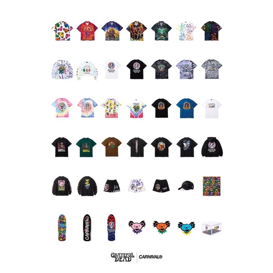 CARNIVAL® x Grateful Dead “Miracle Me” collection