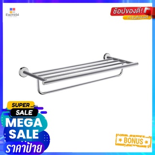 ชั้นวางพร้อมราว RASLAND RA RACK-TOW สีโครมTOWEL RACK RASLAND RA RACK-TOW CHROME