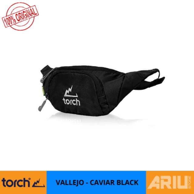 TORCH VALLEJO CAVIAR BLACK WAIST BAG - WAIST BAG