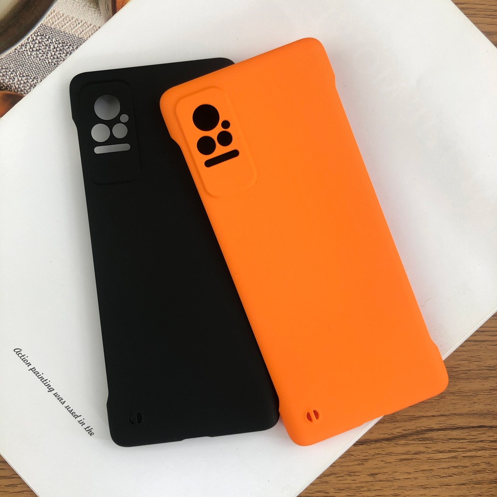Slim Hard PC Framelessเคสโทรศัพท์สําหรับXiaomi 14 Civi 1S 2 3 4 Pro 5G Solid CandyสีMatte Cover