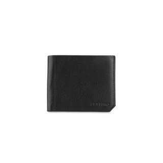 ZETTINO กระเป๋าสตางค์หนังแท้ Black Shrunken Wallet