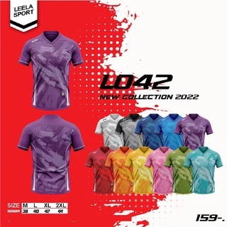Victory เสื้อกีฬาคอวีแขนสั้น ใหม่ล่าสุด รุ่น L-042