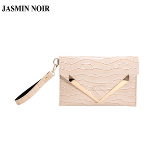 Jasmin NOIR กระเป๋าถือ กระเป๋าสะพายข้าง ลายหนังจระเข้ สําหรับผู้หญิง