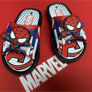 รองเท้า รองเท้าเด็ก รองเท้าเด็กแตะแบบสวม MARVEL ลิขสิทธิ์แท้ 100% พื้น PVC ทนทาน