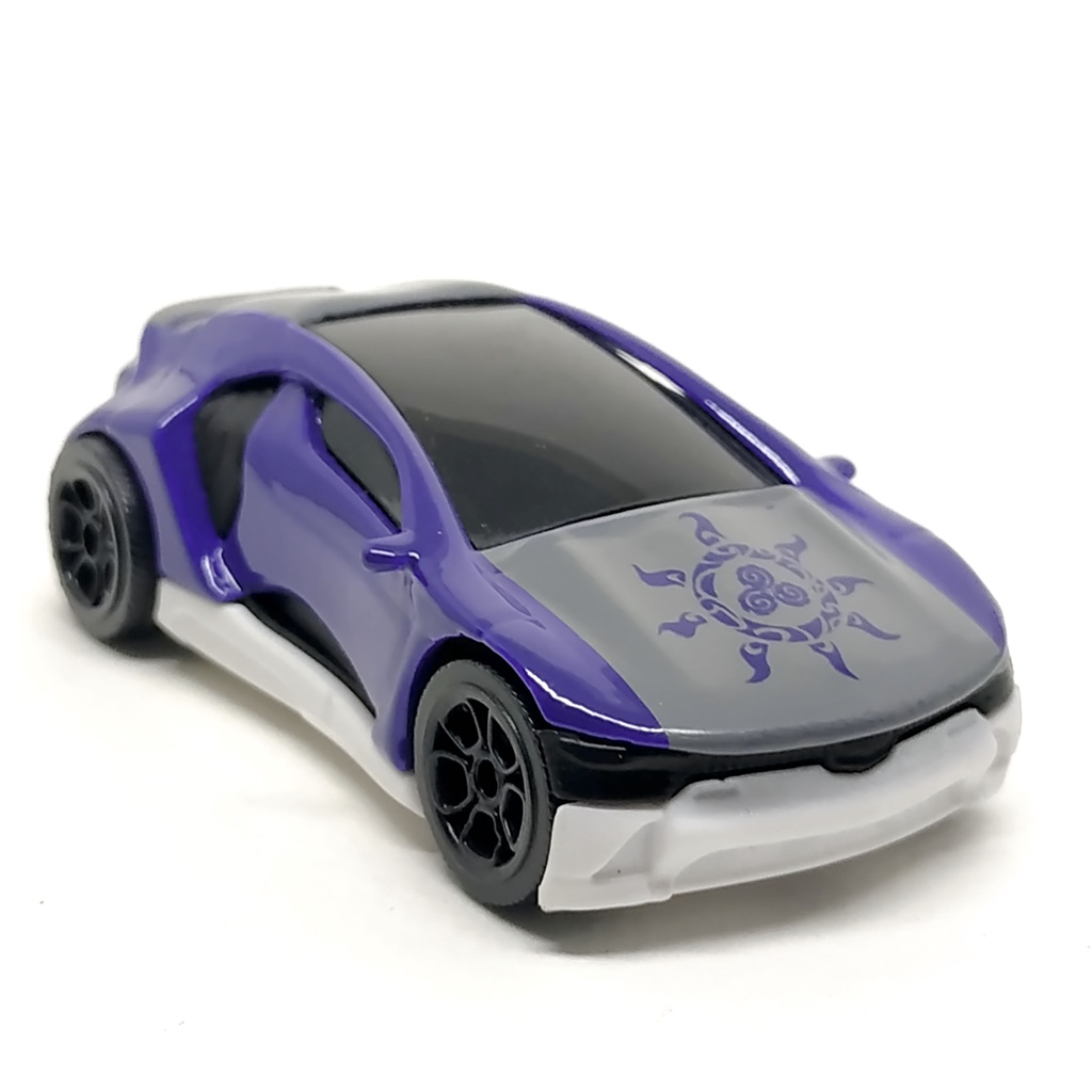 Majorette Concept Car Collection Dark Purple / Gray - White Base /scale 1/64 (3 inches) no Package