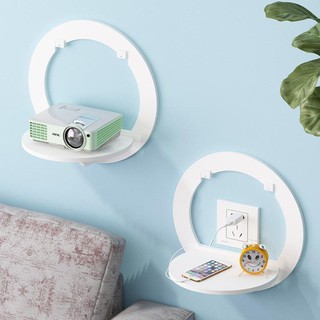 ชั้นวางของ ชั้นวางของแบบติดผนัง ปลั๊ก​ไฟ Wall Shelf ชั้นวางติดผนัง mini shelf