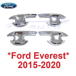 เบ้ารองมือเปิด เบ้ามือจับประตู Ford Everest 2015 - 2021 ฟอร์ด เอเวอร์เรส ถาดรองมือเปิดประตู ถ้วยรองมือเปิด เบ้ามือ