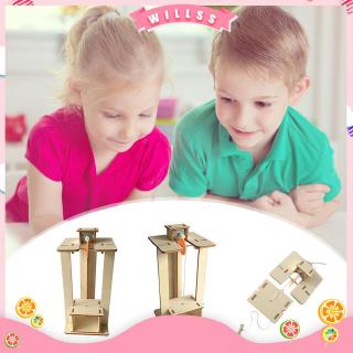 ❀Fashion Kids❀DIY Electric Lift Handmade Elevator Model Children Kids Assembled Toy