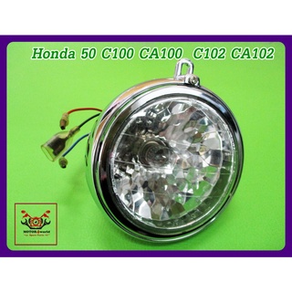 HONDA 50 C100 CA100​ C102 ​CA102 HEADLIGHT HEADLAMP SET // ไฟหน้าชุด จายฉาย ไฟหน้าครบชุด สินค้าคุณภาพดี