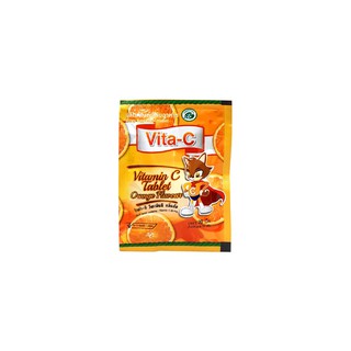 Vita-C Vitamin C Tablet Orange Flavors 30 Tablets ไวต้า-ซี วิตามินซี กลิ่นส้ม 30 เม็ด