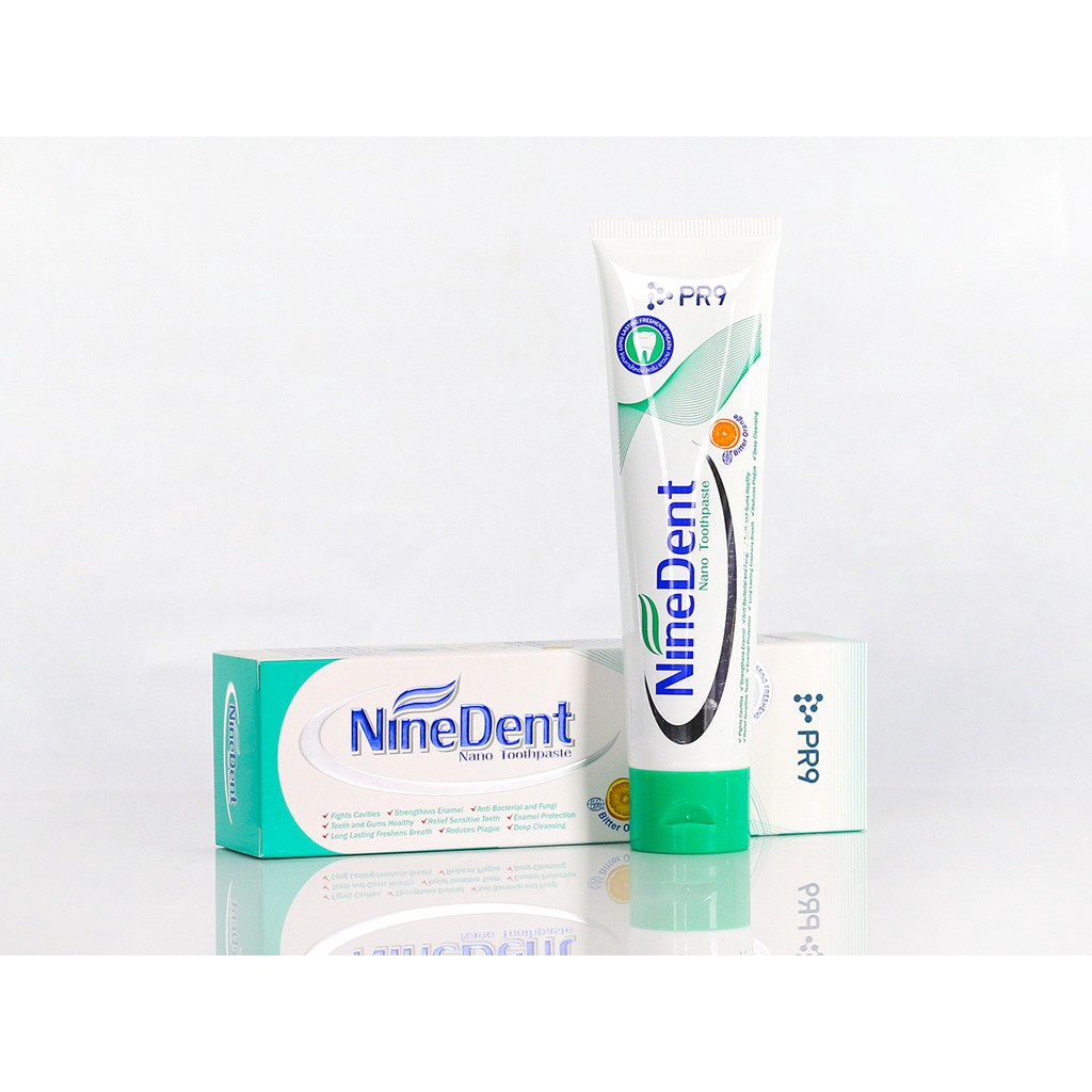 Nano Toothpaste Nine Dent နာနိုသွားတိုက်ဆေး 120g (သွားကျောက်ဖယ်)
