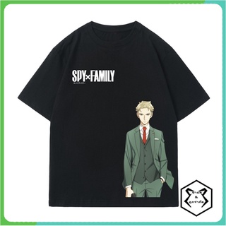 คอตต้อนคอกลมเสื้อยืดแขนสั้น พิมพ์ลาย Spy X Family นุ่มสบาย น้ำหนักเบาและระบายอากาศได้ดี ผ้าฝ้าย 100%S-5XL