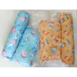 Attoon หมอนหนุน+หมอนข้าง ป้องกันไรฝุ่น สำหรับเด็กทารกแรกเกิด มี 2 สี ฟ้า,ส้ม