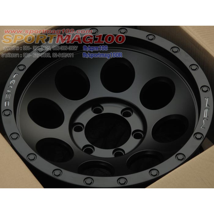 ล้อแม็กซ์ Lenso MAX1 6รู139 สีดำด้าน 9-17นื้ว  ET0 [11306]