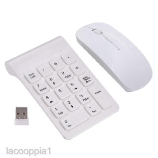 [LACOOPPIA1] 18 Keys Mini 2.4G Numeric Keypad Wireless Number Pad w/ Mouse for Laptop Desktop