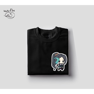 เสื้อที่ได้รับแรงบันดาลใจจากอะนิเมะ Valorant Sage Chibi - เสื้อเชิ้ต Unisex สําหรับผู้ชายและผู้ nzA