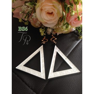 พร้อมส่งต่างหูหนีบแบบสกรู Bigsize รหัส BS6