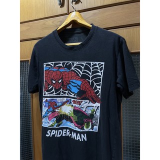 เสื้อยืดผ้าฝ้าย เสื้อการ์ตูน เสื้อยืดมือสอง MARVEL SPIDER-MAN Size M มือ2