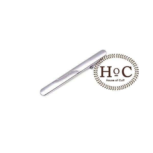 Houseofcuff Pin Tie Clip Tie PIN TIE SILVER BEZEL 07