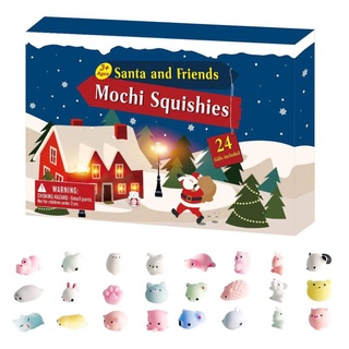 Christmas Advent Calendar Monchi Squishies Toys Kids Gift 24 Days Countdown Christmas gift