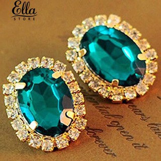 ต่างหู Rhinestone Ear Stud Earrings ของขวัญของที่ระลึกจากพระราชวัง Eardrop