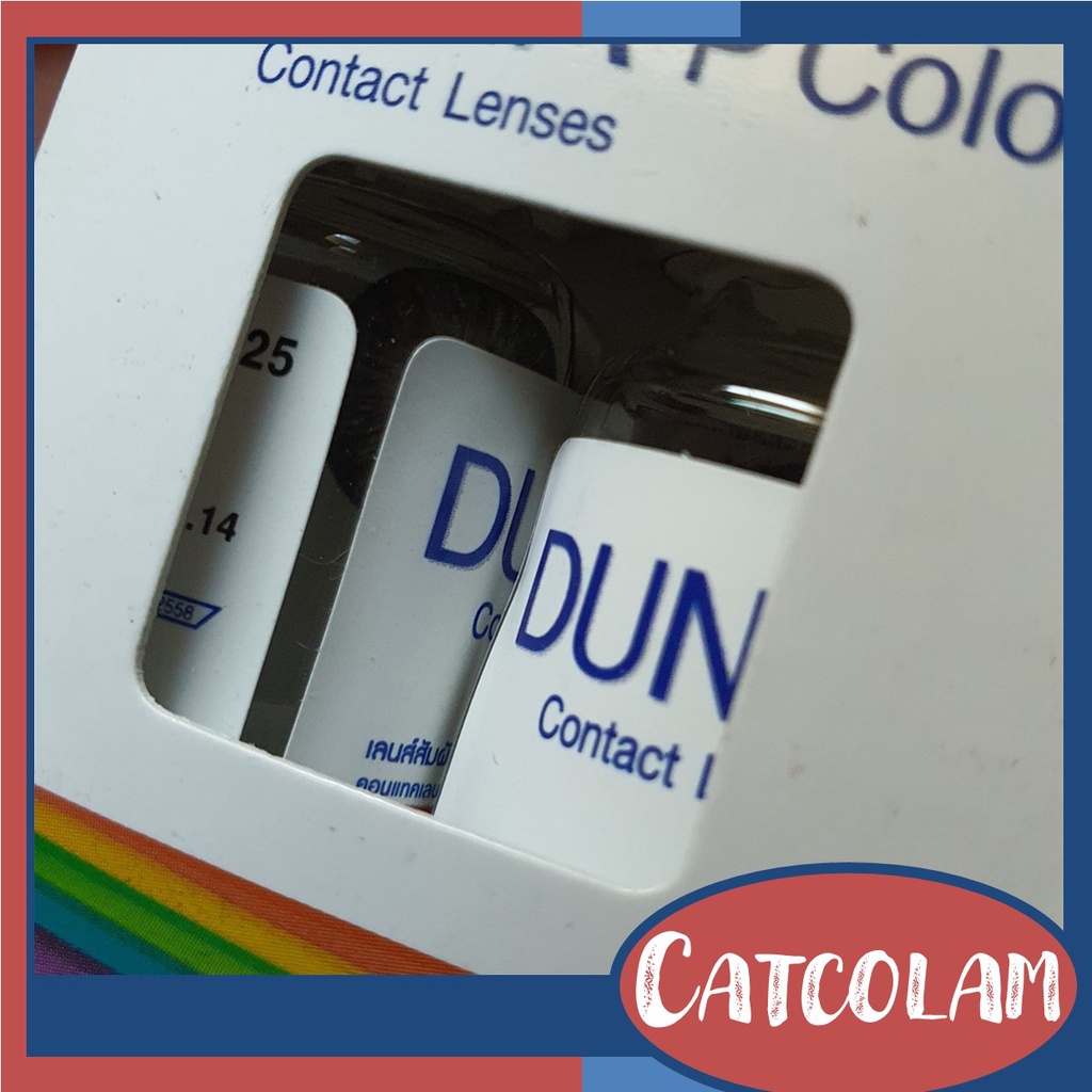 (ส่งฟรี)คอนแทคเลนส์สีเทา DUNA ค่าสายตา -3.25