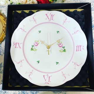 Herend Vienna Rose Pink Wall Clock นาฬิกาแขวน