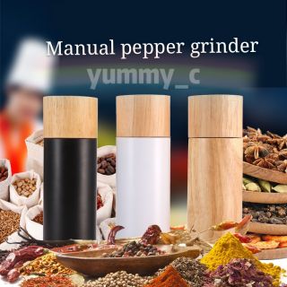 Manual pepper grinder เครื่องบดพริกไทยเกลือทะเลทำด้วยไม้