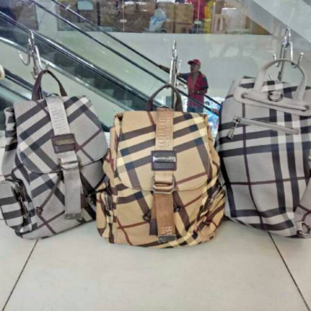 Burberry BACKPACK.โมเดลเชือกรูด