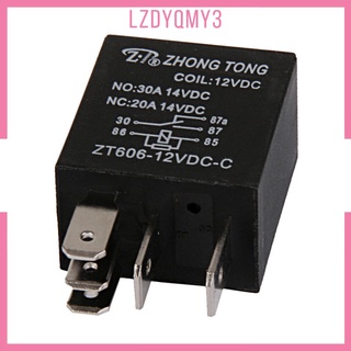 Hausgarden Zt606-12V-C-R รีเลย์รีเลย์ 5 ขา Dc 12V 20A/30A Amp Spdt สําหรับรถยนต์รถบรรทุก