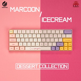 137 Keys Icecream Macaroon Keycap PBT XDA Profile for Gateron Cherry MX Switches Mechanical Keyboard