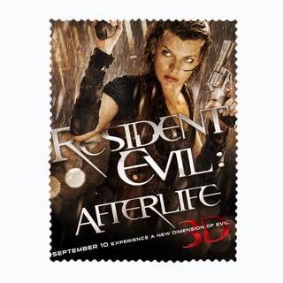 สั่งทำ ผ้าเช็ดแว่นตา ผ้าเช็ดแว่น ผ้าเช็ดเลนส์ ผ้าเช็ดจอ ภาพยนตร์ Resident Evil Afterlife4 ผีชีวะ 4 สงครามแตกพันธุ์ไวรัส