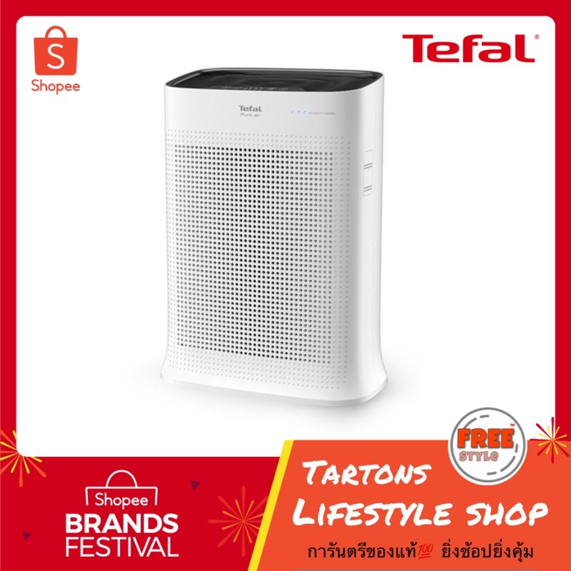 Tefal เครื่องฟอกอากาศ Pure Air Purifier รุ่น Pt3030Fo กรองอากาศ 3 ชั้น  ครอบคลุมพื้นที่สูงสุด 120 ตร.ม - Tartons_Lifestyle - Thaipick