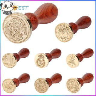 ❤THEBEST❤ Vintage DIY Plant Seal Stamp Handcraft Sealing Wax Stamp for Scrapbooking Diary