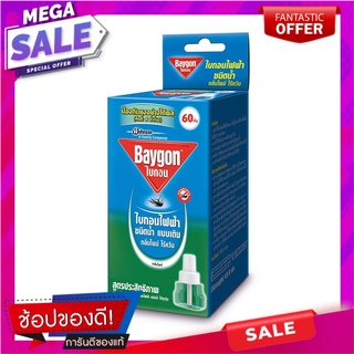 ไบกอนไฟฟ้าชนิดน้ำรีฟิลกลิ่นไพน์ 60คืน Baygon Electric Refillable Water Pine Scent 60 Nights