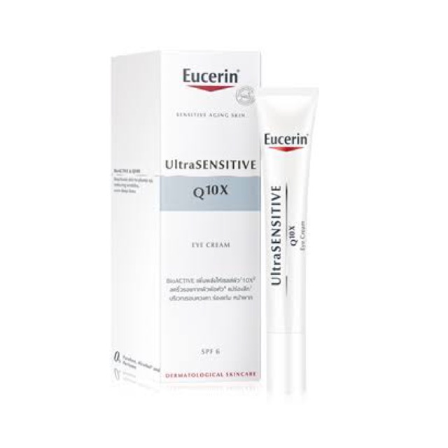 [พร้อมส่ง] Eucerin UltraSensitive Q10X Eye Cream 15 ml.