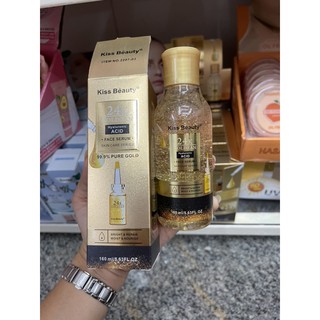 Kiss beauty 24k goldzan hyaluronic acid 160ml. คิส บิวตี้ 24เค โกล์ดเซรั่ม ไฮยารูโรนิค