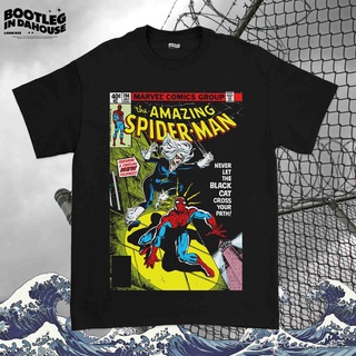 เสื้อยืด พิมพ์ลายการ์ตูน THE AMAZING SPIDER-MAN MARVELS COMIC SPIDER-MAN MARVELS สําหรับผู้ชายS-5XL