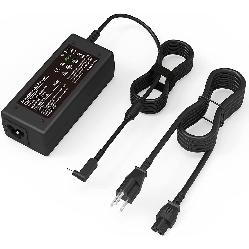 19V 3.42A 65W AC Adapter Charger สําหรับ Acer C720 C720p C740 Acer Aspire P3 R14 R5-471T S7 S7-191 S