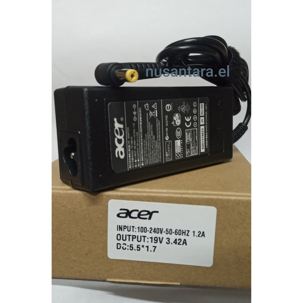 Acer Aspire 4732Z, 4736, 4738, 5050, 5570, 5580 19v - 3.42a ORIGINAL Laptop Charger Adapter