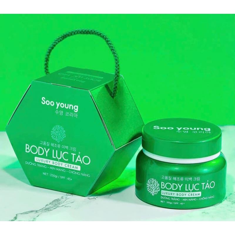 So Young Green Algae Body Cream 250G, White Body Cream Green Algae Cosmetics Asia