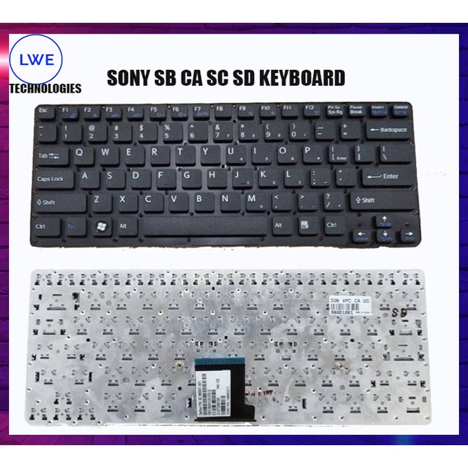 SONY โซนี่ SB CA SC SD 148953211 คีย์บอร์ดแล็ปท็อป 9Z.N6BSF.A01