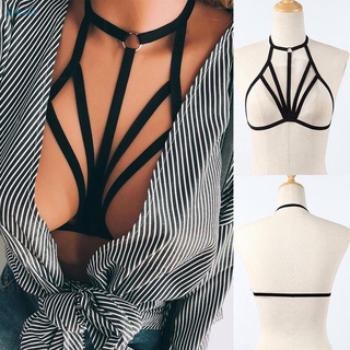 【HODRD】Women Bustier Elastic Harness S-XL Sexy Body 100% Brand New Hollow Cage Bra【Fashion Woman Men】