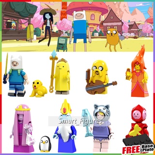 Finn Minifigures เวลาผจญภัยกับ Finn และ Jake Banana Guard Flame Princess Ice King ของเล่นของขวัญ Mini Figures PG8141