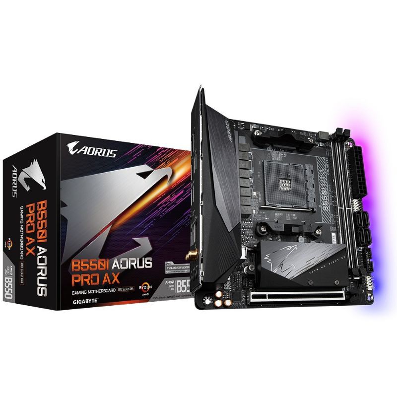 MAINBOARD AM4 GIGABYTE B550I AORUS PRO AX Warranty 3 ของใหม่มือ 1