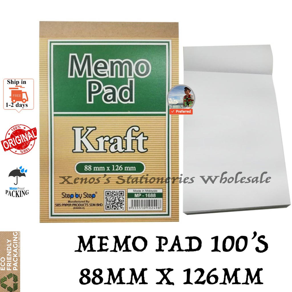 MEMO PAD 100S / SBS MEMO PAD 1688 100S / SBS MEMO PAD MP-1688 100S