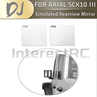 กระจกมองหลังจําลอง สําหรับรถไต่หินบังคับ AXIAL SCX10 III AXI03003 AXI03007 1/10